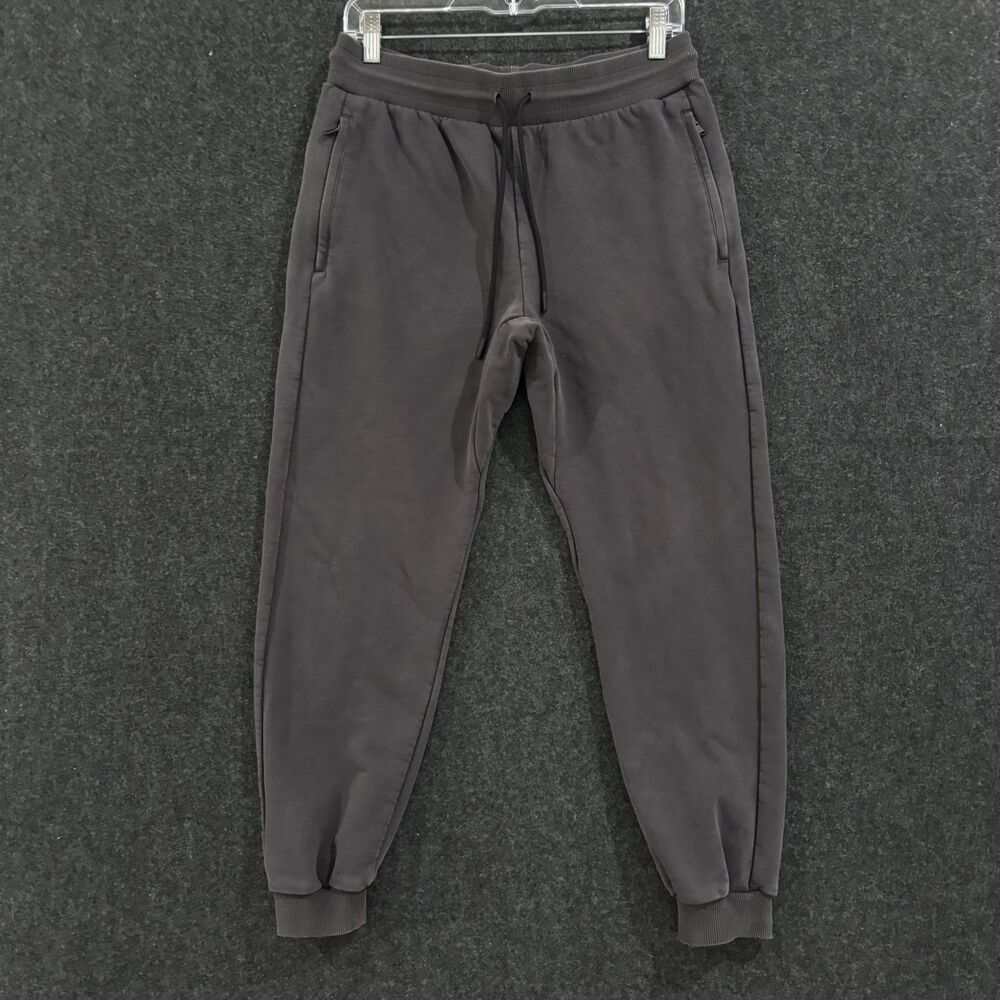 Fabletics Courtside Jogger Mens Small Gray Pants Sweatpants Drawstring Pockets